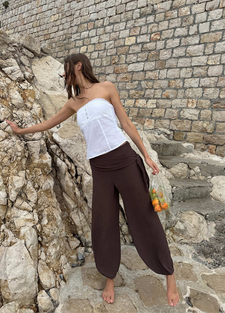 Long wrap pants