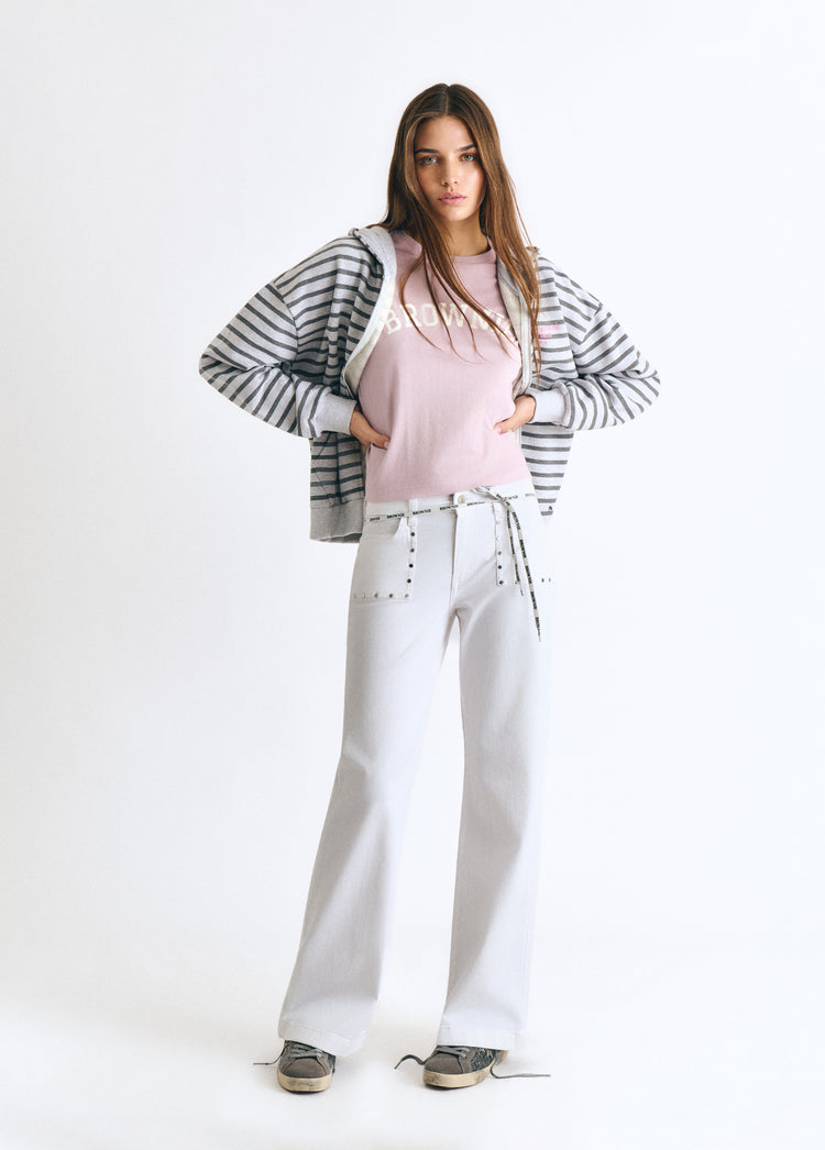 Culotte broek met studs
