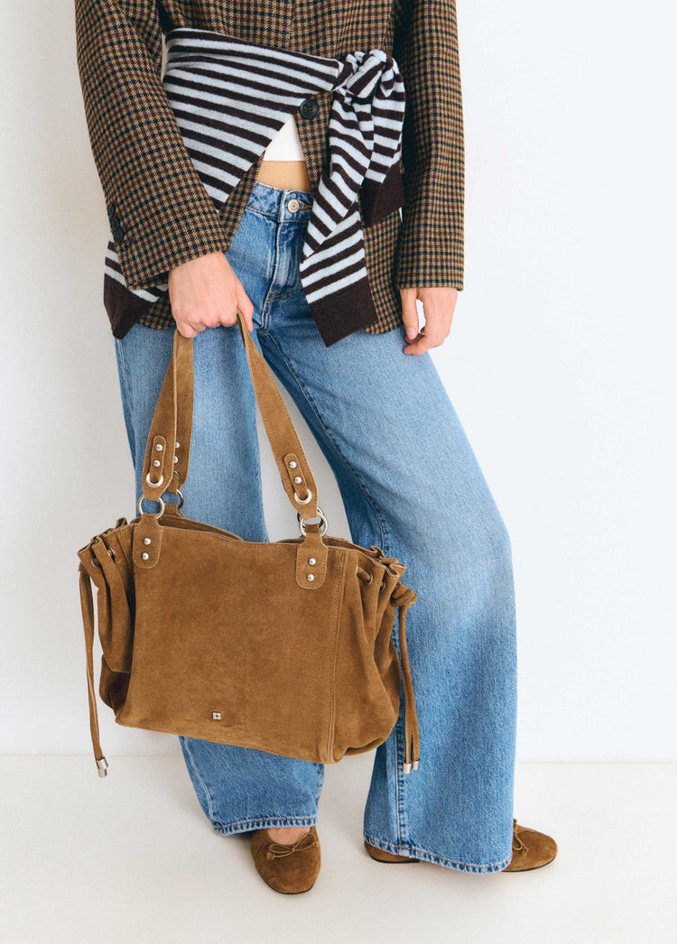 Bolso shopper fruncido