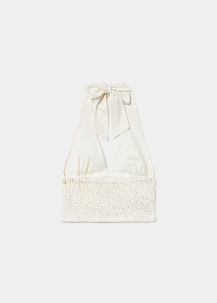Haltertop mit Muscheldetail