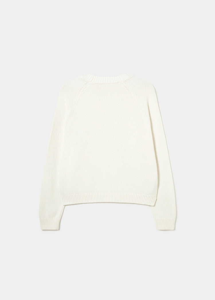 Double-star studded sweater