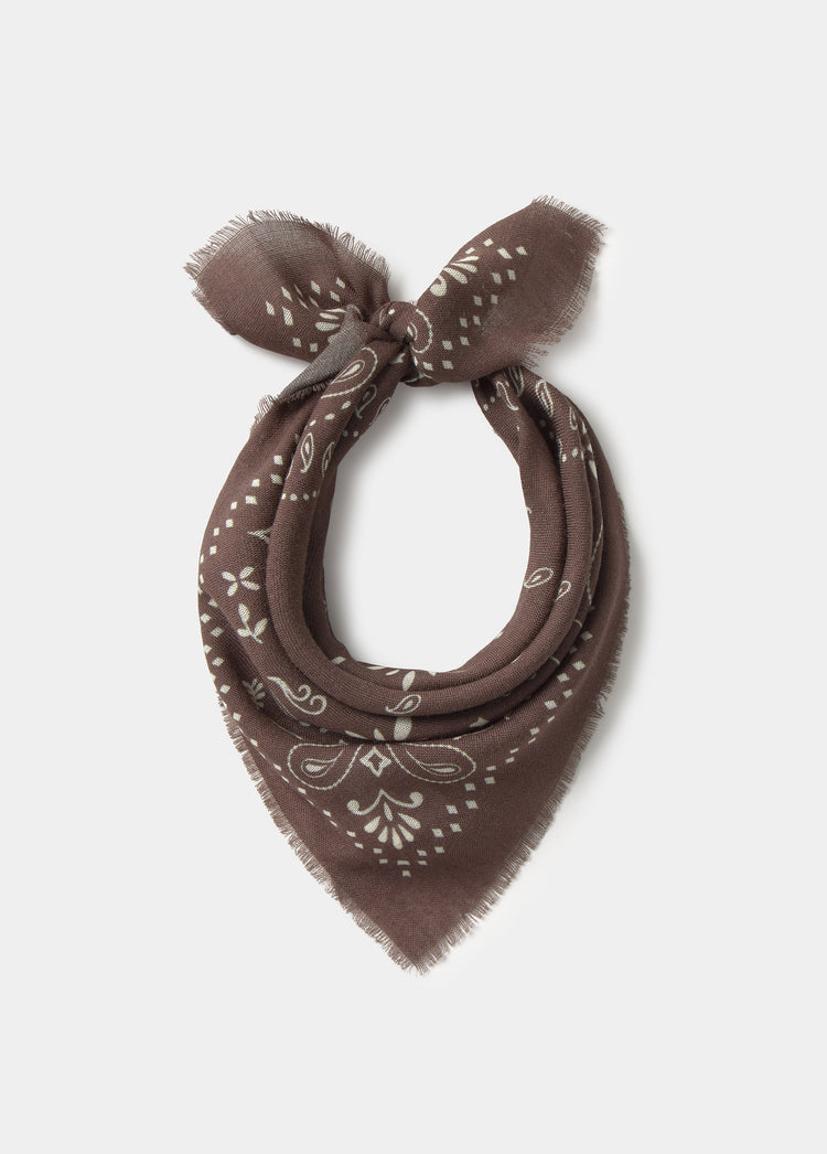 Paisley-Schal mit Fransen