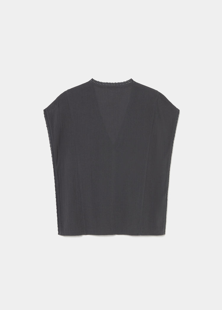 Sleeveless sequin blouse