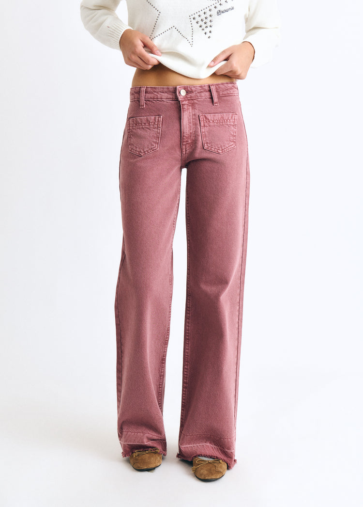 Trousers with front pockets