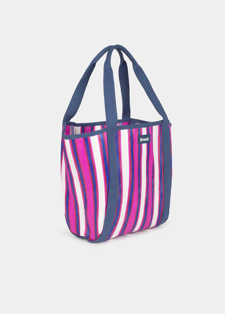 Bolso shopper rayas