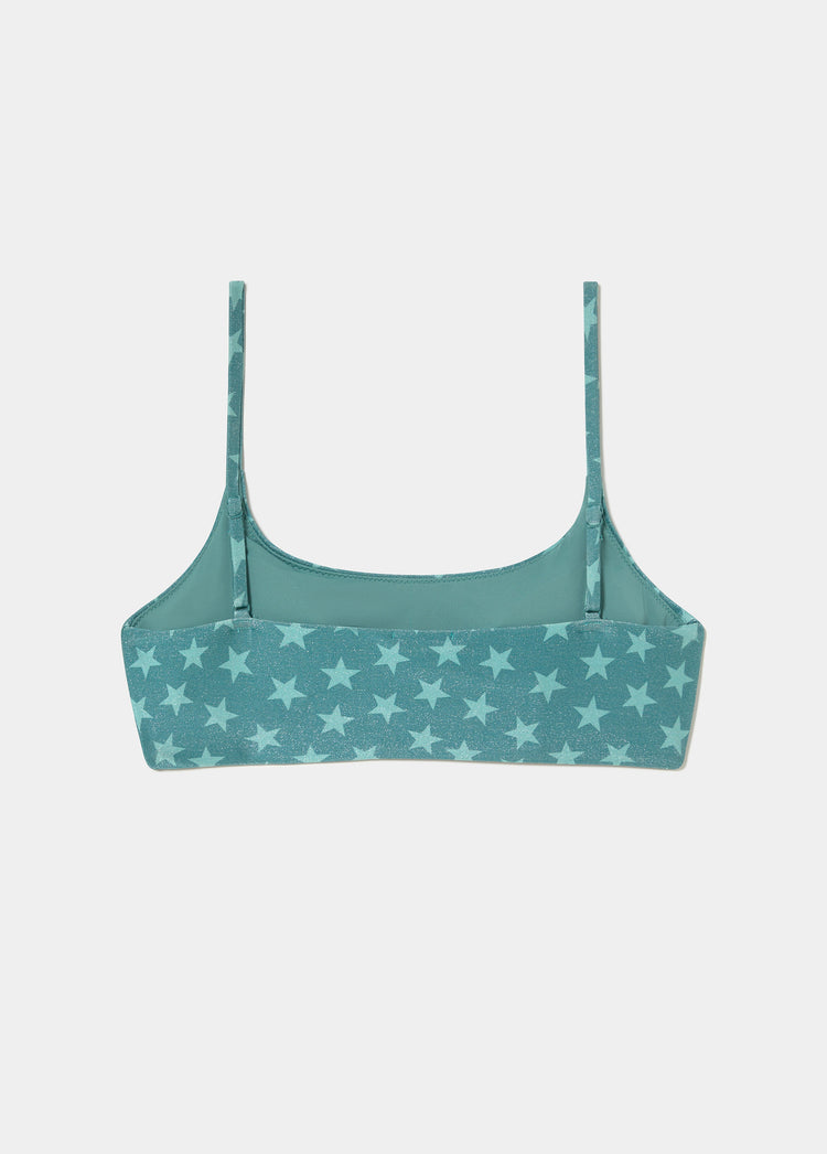Top tiras bandeau estrellas hilo met