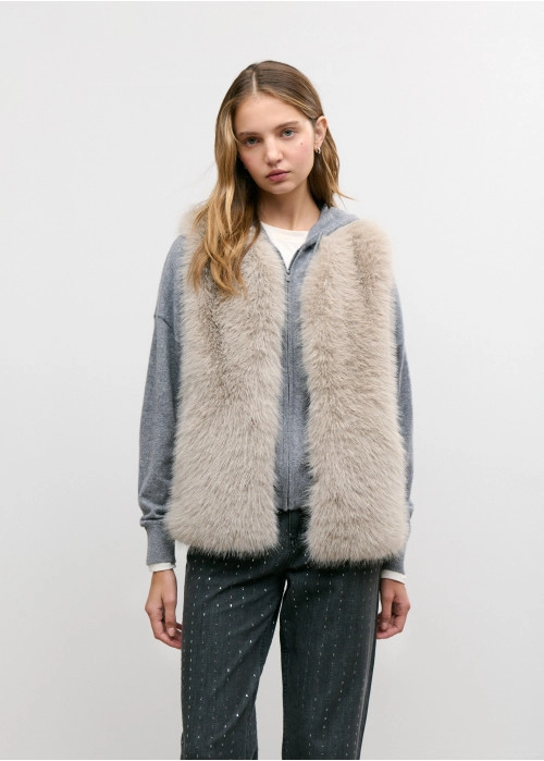Gilet effetto pelliccia