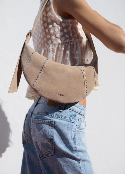 Crossbodytas leer studs