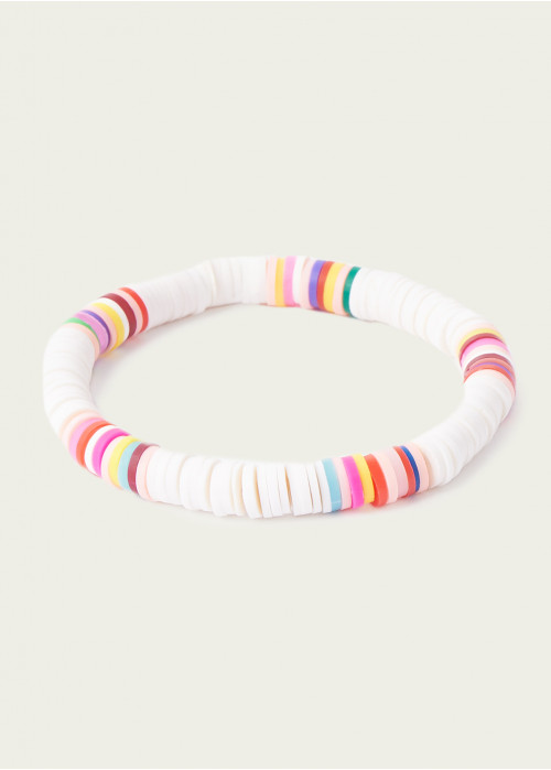 Bracelet perles plates