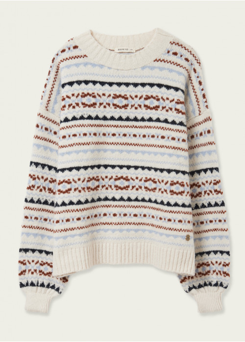 Pull ariana c/rond jacquard