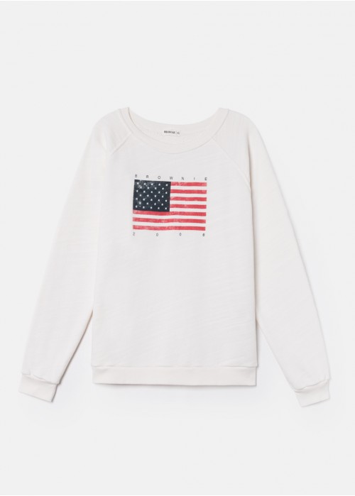 Sweat-shirt à drapeau brownie