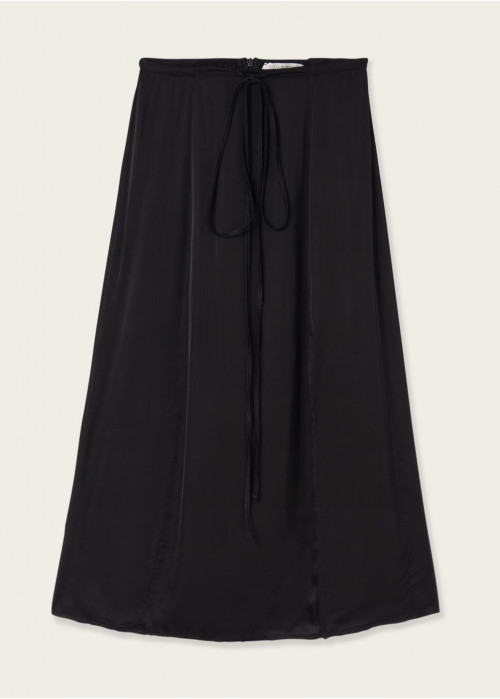 Jupe martina midi cordons taille