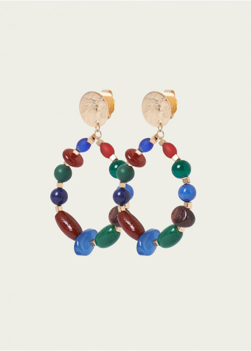 Boucles d'oreilles daya perles