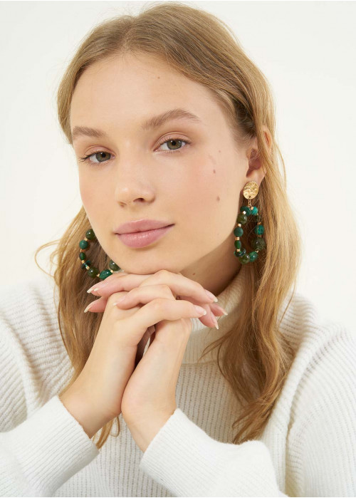 Boucles d'oreilles daya perles