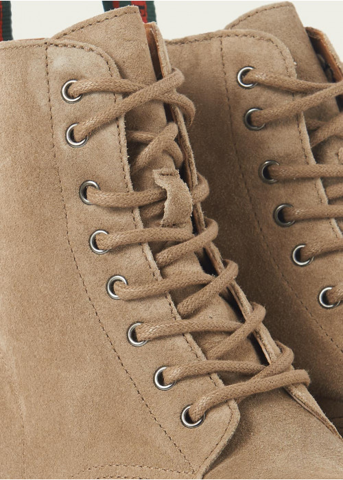 Bottes suède lacets