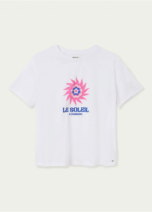T-shirt soleil imprimé