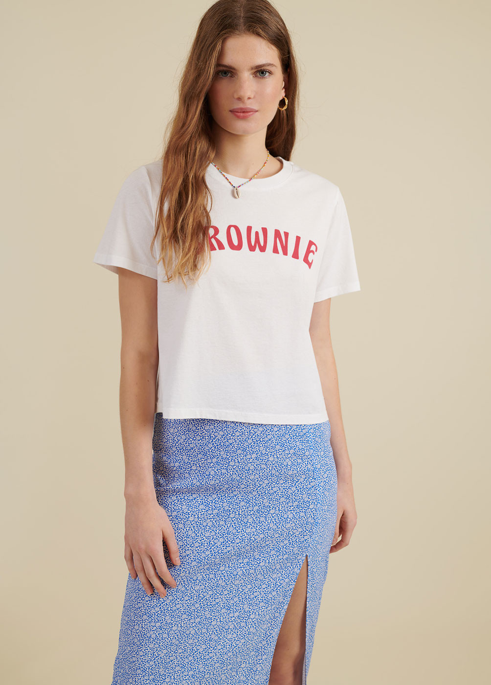 T-SHIRT SKY BROWNIE MANCHES COURTES