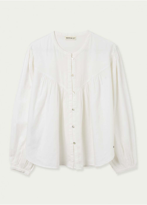 Blouse romantique manches bouffantes
