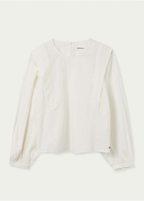 Blouse nadia empiècement épaules tissu imprimé