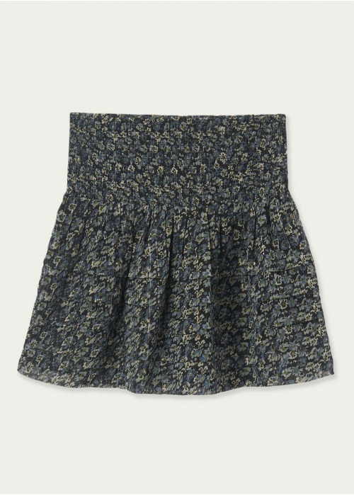 Jupe gardu smocks imprimée