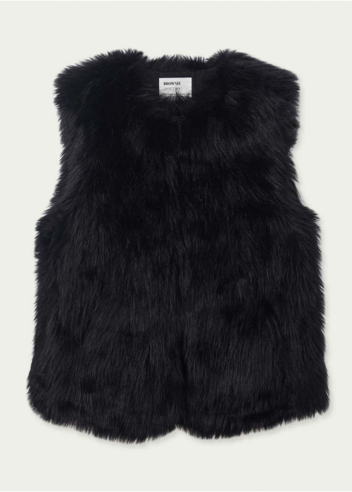 Gilet fausse fourrure