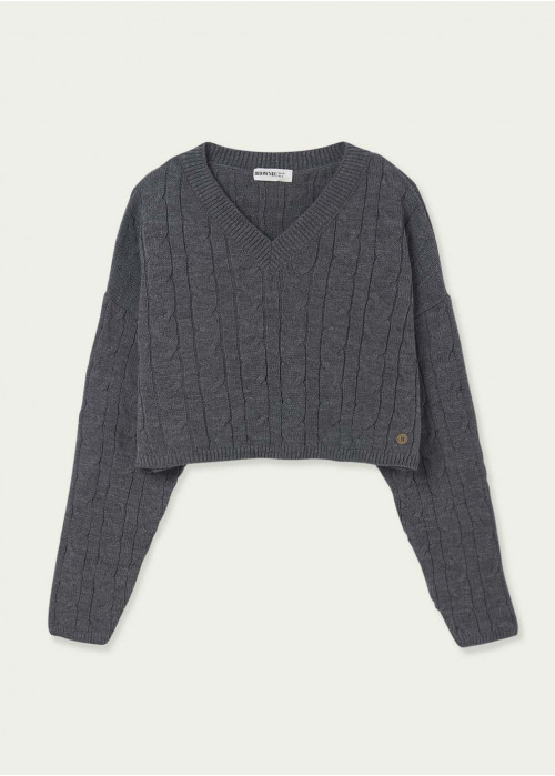 Pull-over cropped col v