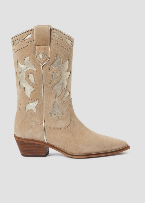 Bottes cow-boy patchwork