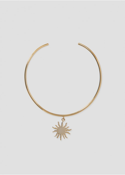 Collier chocker rigide soleil
