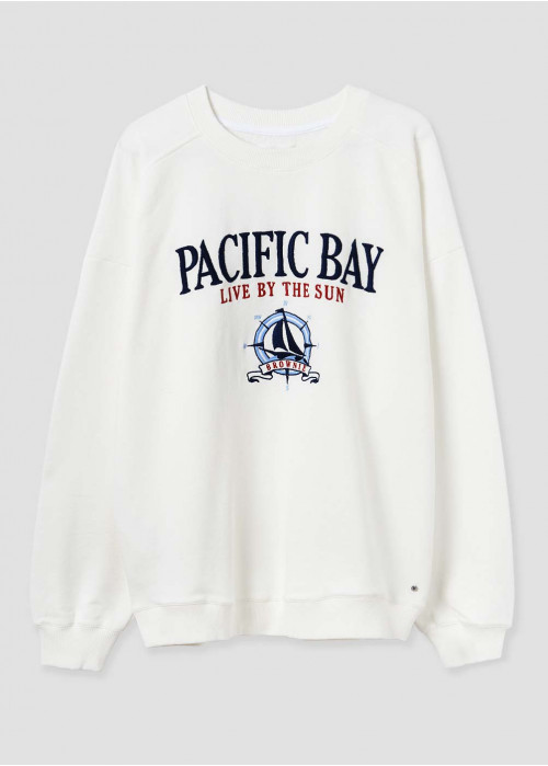 Sweat-shirt brodé pacific