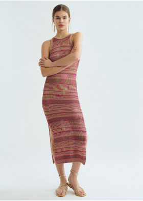 ROBE LONGUE RAYURES