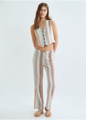 GILET RAYURES