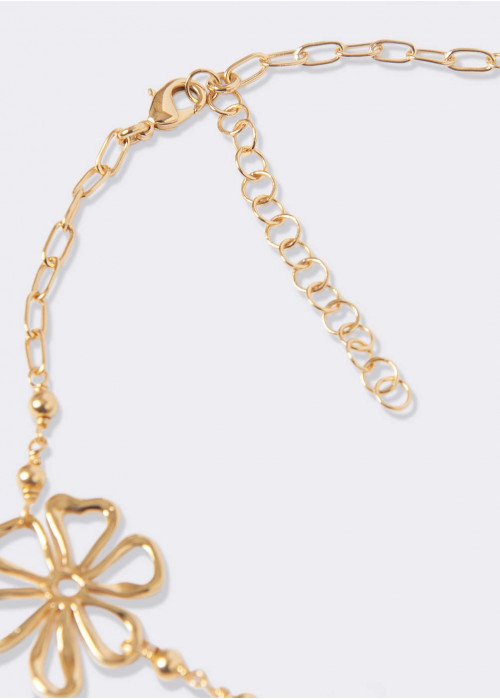 Collier chocker 5 fleurs