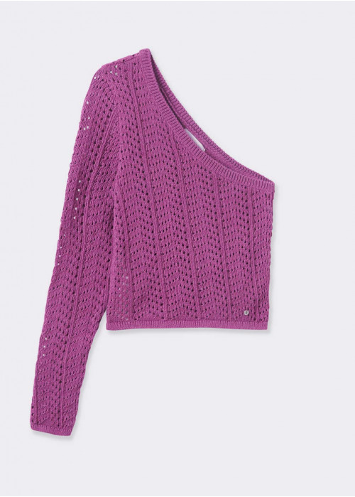 Pull ajouré une manche