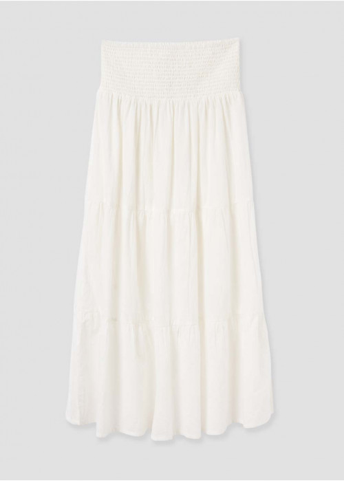 Jupe longue taille smock