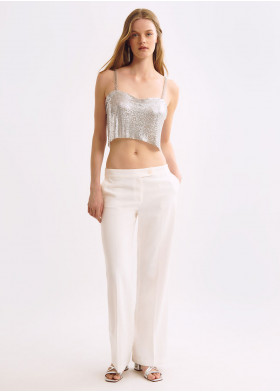 TOP MAILLE MÉTALLIQUE