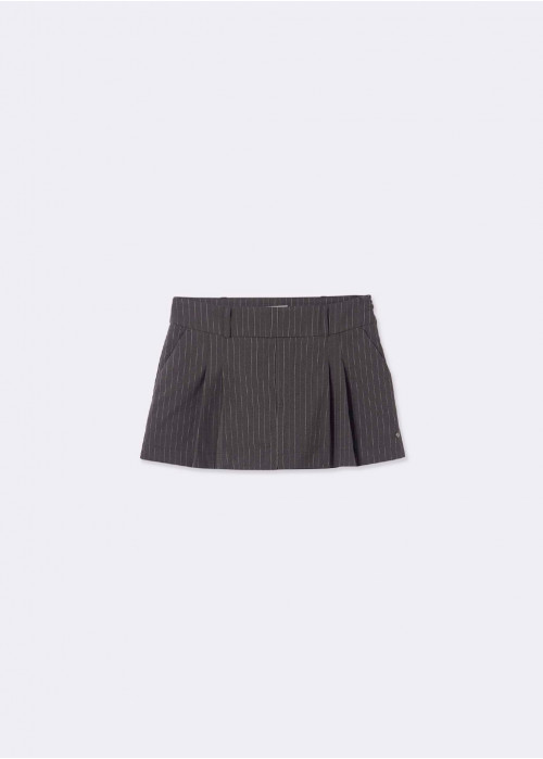 JUPE MINI PLISSÉE RAYURE TENNIS