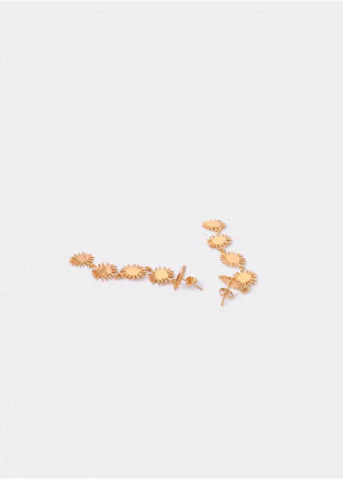 Boucles d'oreilles longues 5 soleils