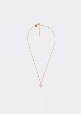 COLLIER CROIX LAQUÉE