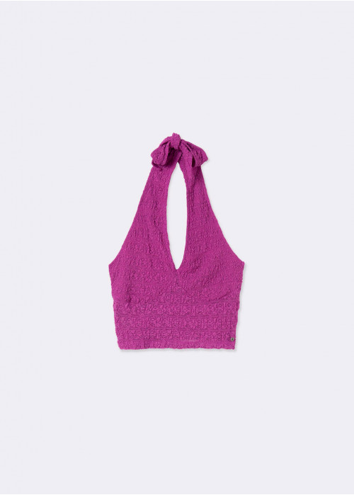 TOP HALTER DENTELLE