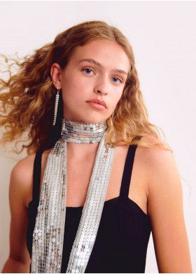 COLLIER CRAVATE SEQUINS