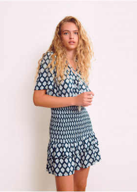 ROBE ÉLASTIQUES ETHNIQUE PERLES