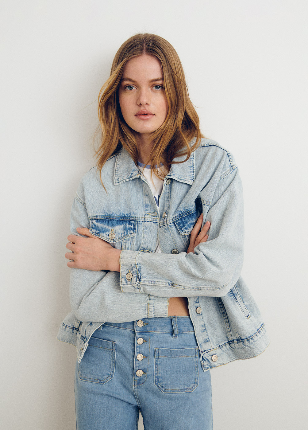 Veste jean oversize outlet