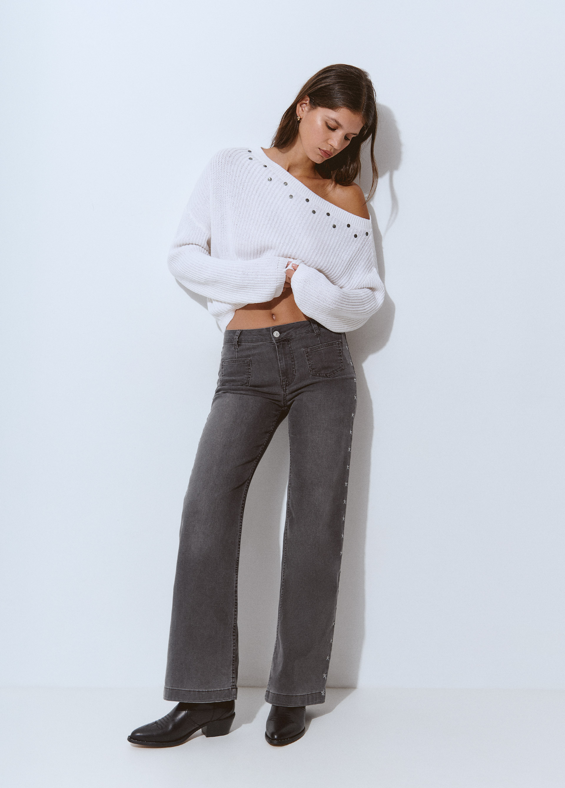 Jupe culotte etoiles brodees BROWNIE