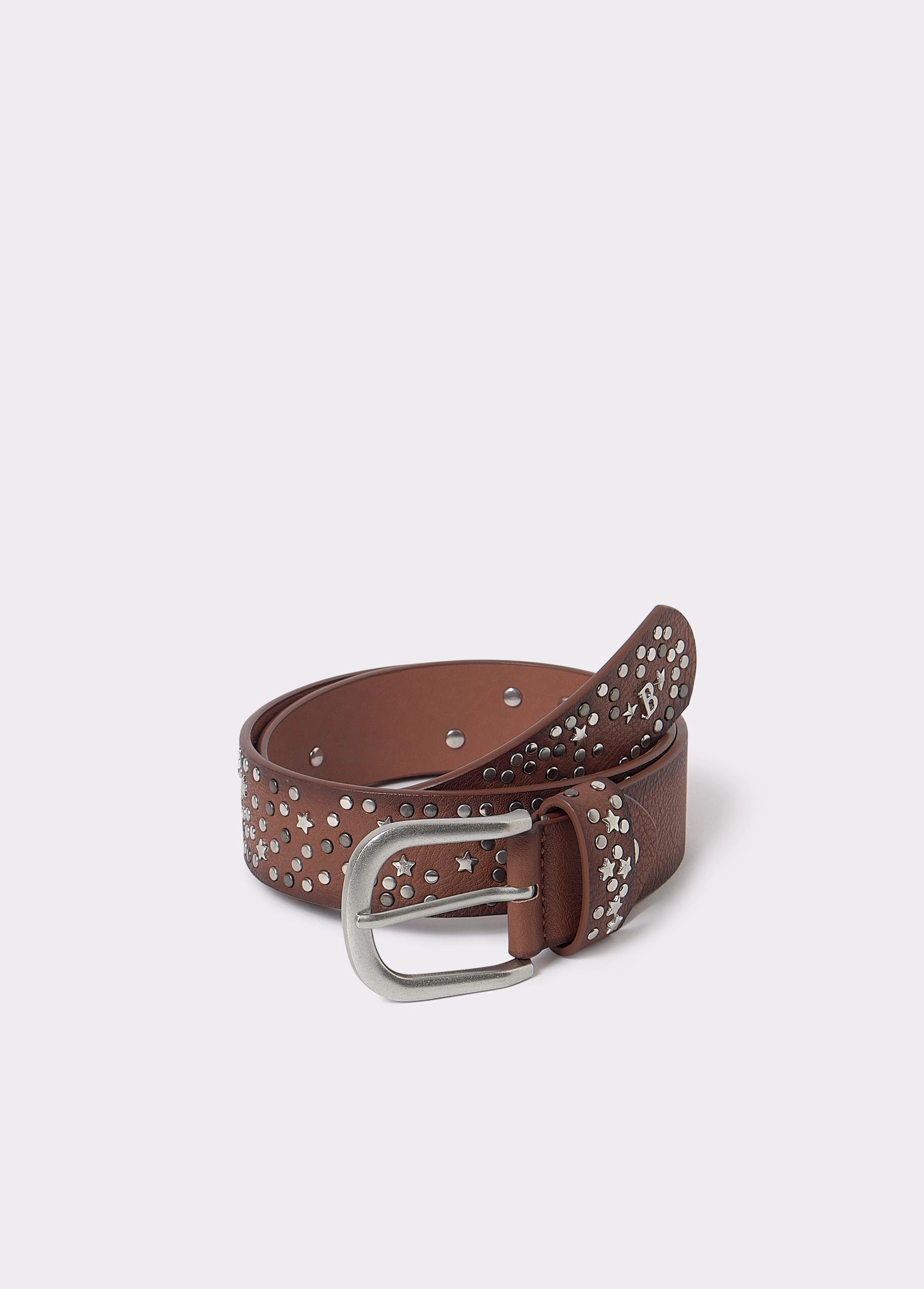 Ceinture cuir clous