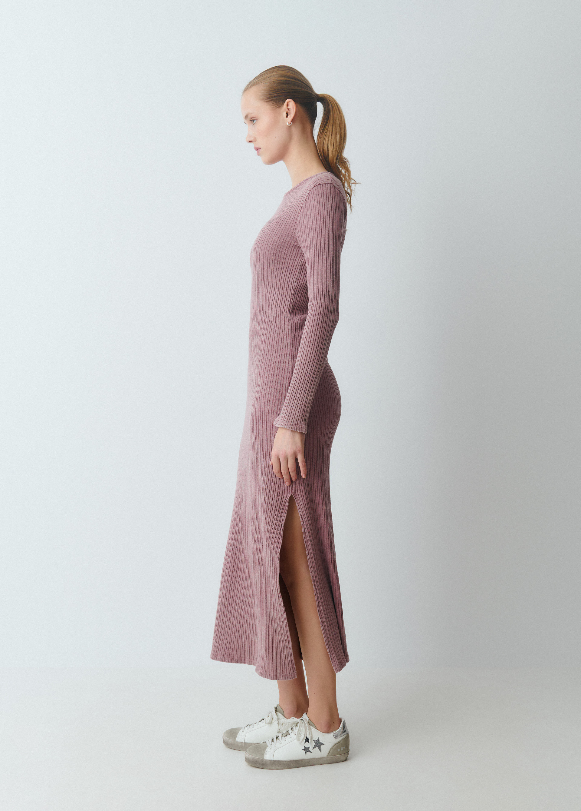 Robe mi longue cotelee BROWNIE