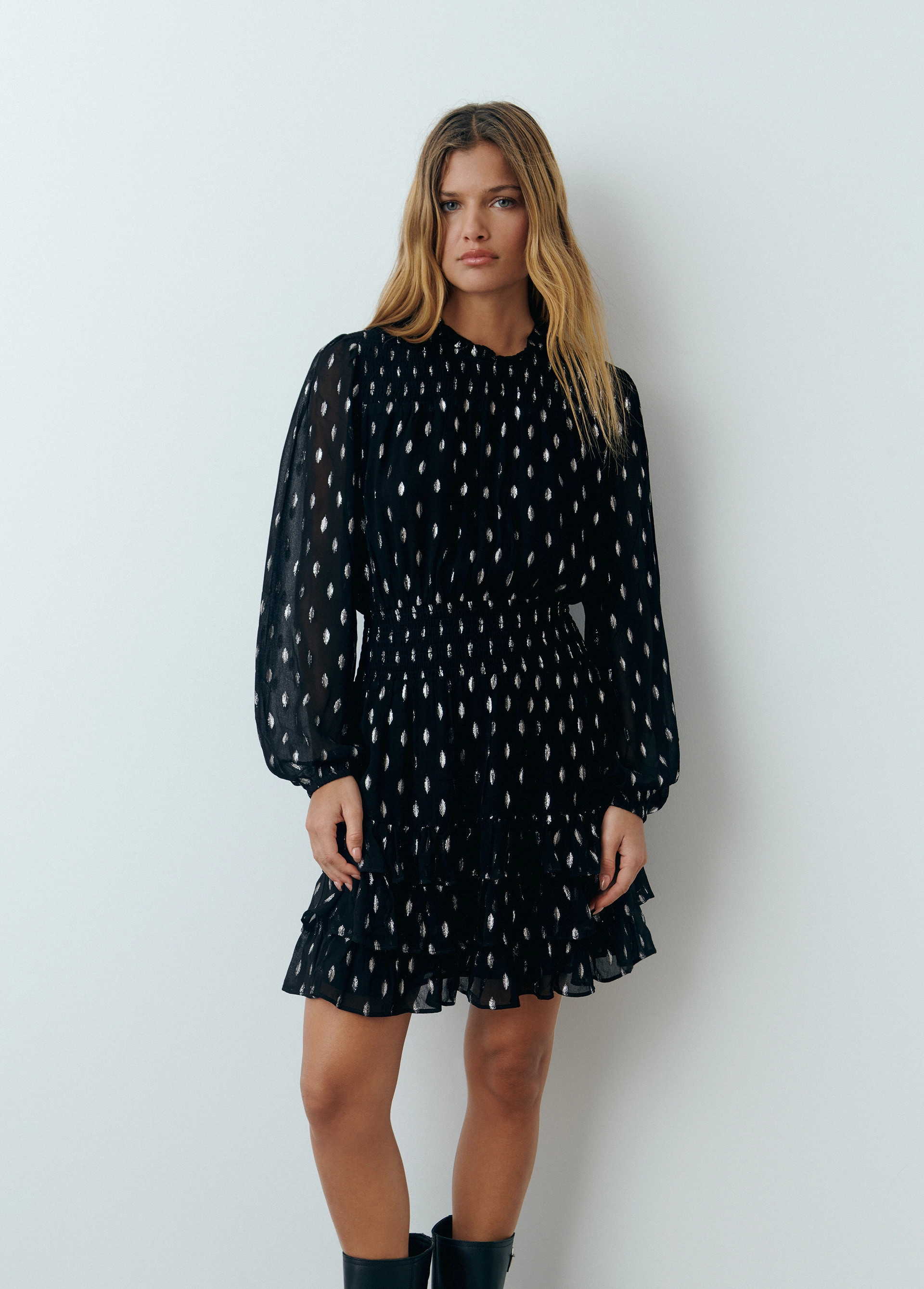 Robe taille smockée discount