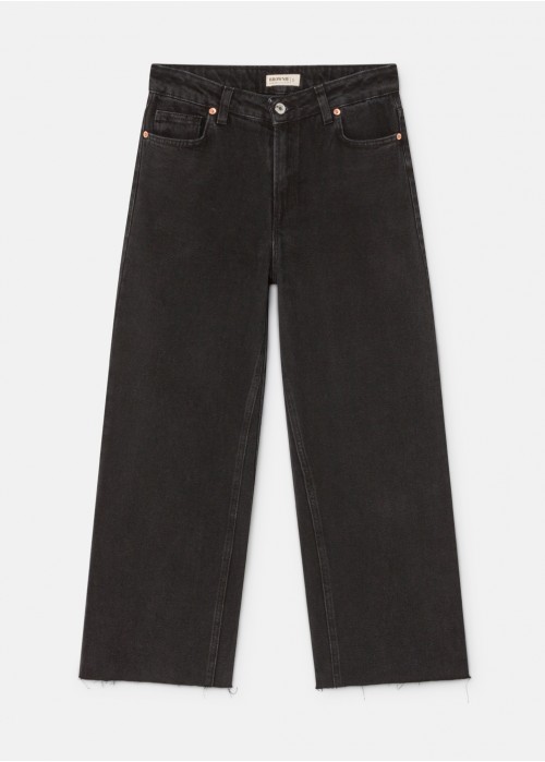Pantalon jupe-culotte luis à taille haute