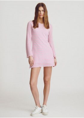 VESTIDO MANGA COMPRIDA JACQUARD
