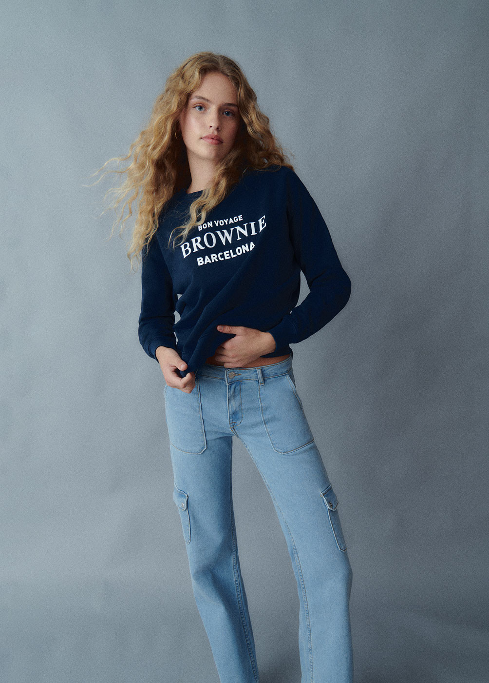 SWEATSHIRT BORDADA BARCELONA