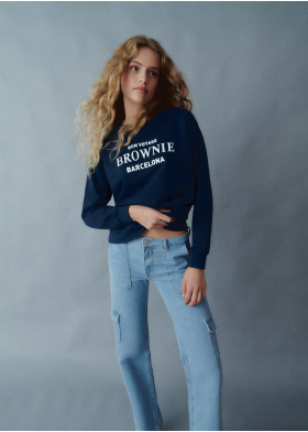 SWEATSHIRT BORDADA BARCELONA